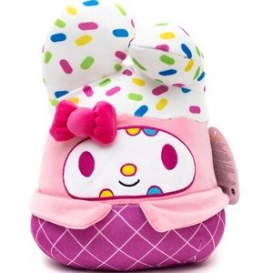 NWT Squishmallow Kellytoy 8” My Melody Kaiju Hello Kitty & Friends ~ HTF